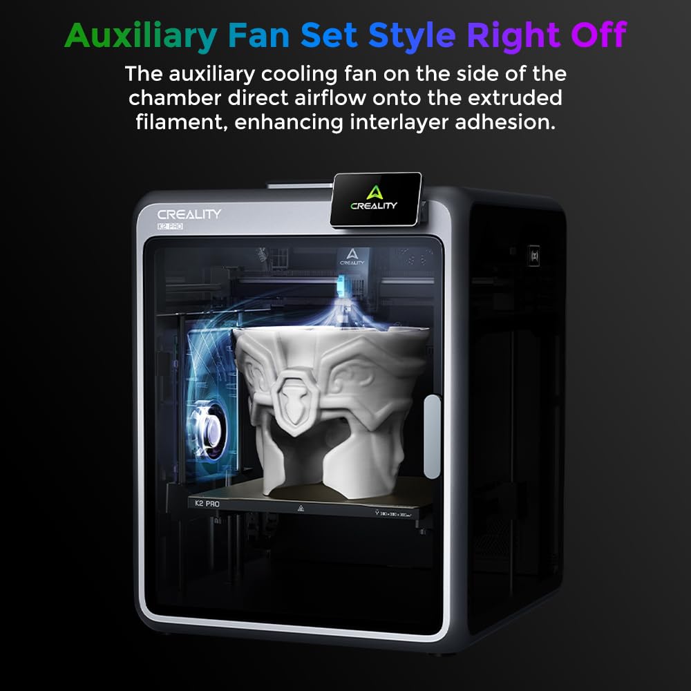 Official Creality K2 Pro Combo 3D Printer, Multicolor 3D Printers with CFS, 600mm/s Printing Speed 300℃ Direct Drive Extruder Chamber Heating Dual AI Cameras, Printing Size 11.81x11.81x11.81 inch