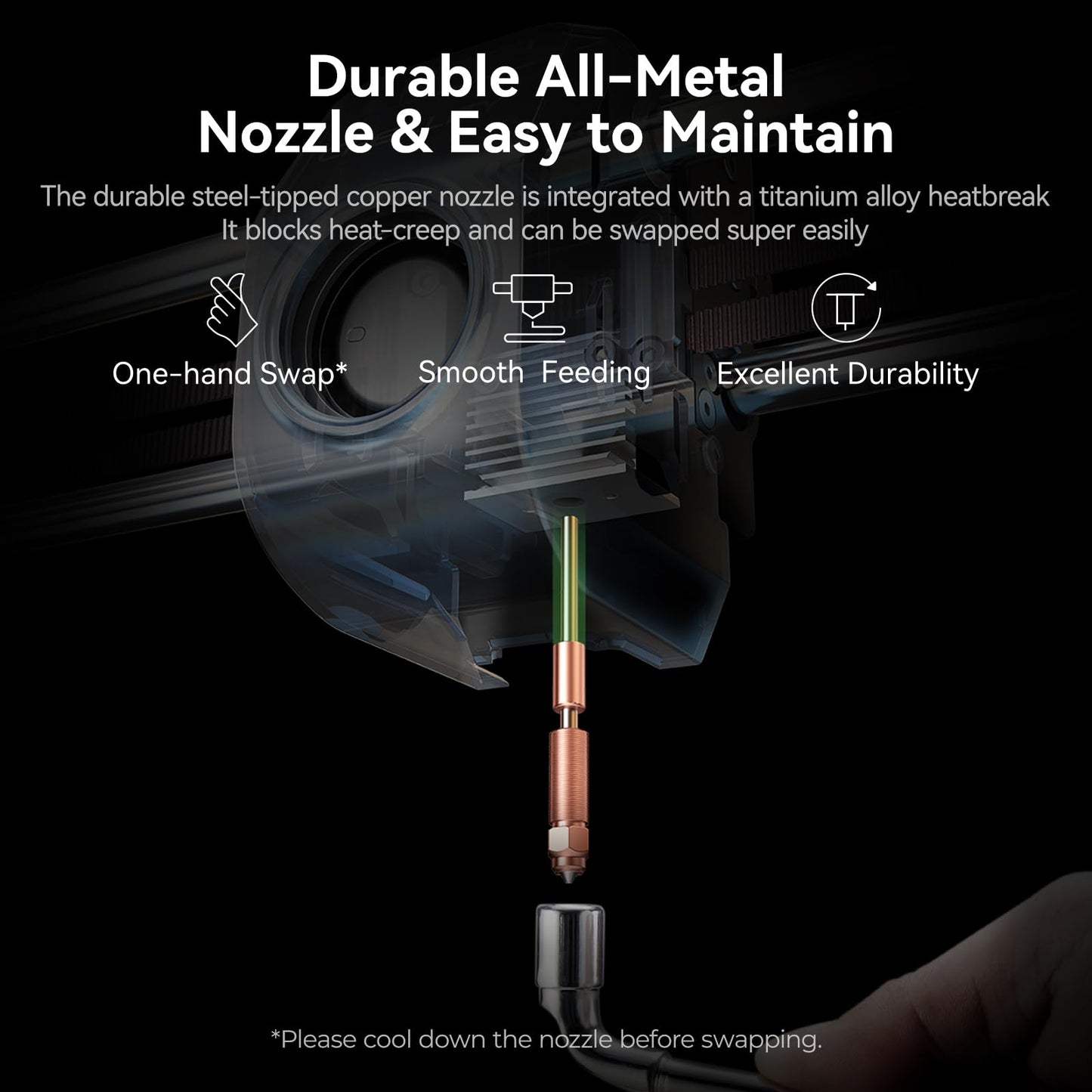 Creality K1 SE 3D Printer, 600mm/s High-Speed Hands-Free Auto Leveling Flagship-Level Direct Extruder Quick-swap Tri-Metal Nozzle K1 Upgrade 3D Printer, Print Size 250x220x220mm