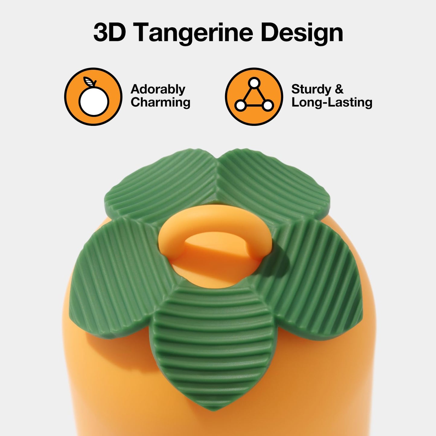 VETRESKA Dog Poop Bag Dispenser with Citrus Scented Waste Bags, Leak Proof, Extra Thick and Large Pet Poop Bags for Walking Dog and Cats Litter, 1 Count Holder and 105 Bags, Orange