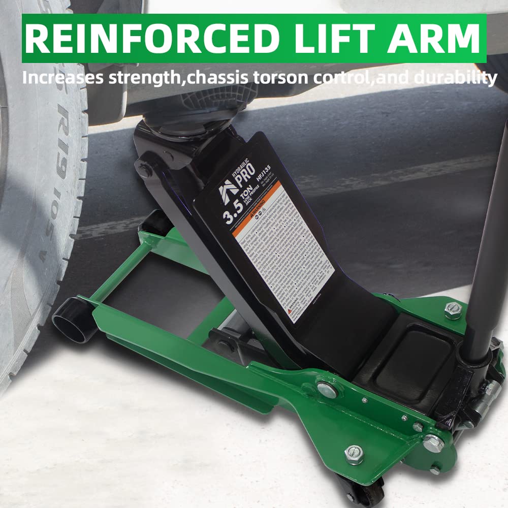 3 Ton Low Profile Floor Jack, Hydraulic Trolley Jack with Dual Pump, Quick Lift from 2.95" to 20.08", Heavy Duty for Cars, Trucks, SUVs