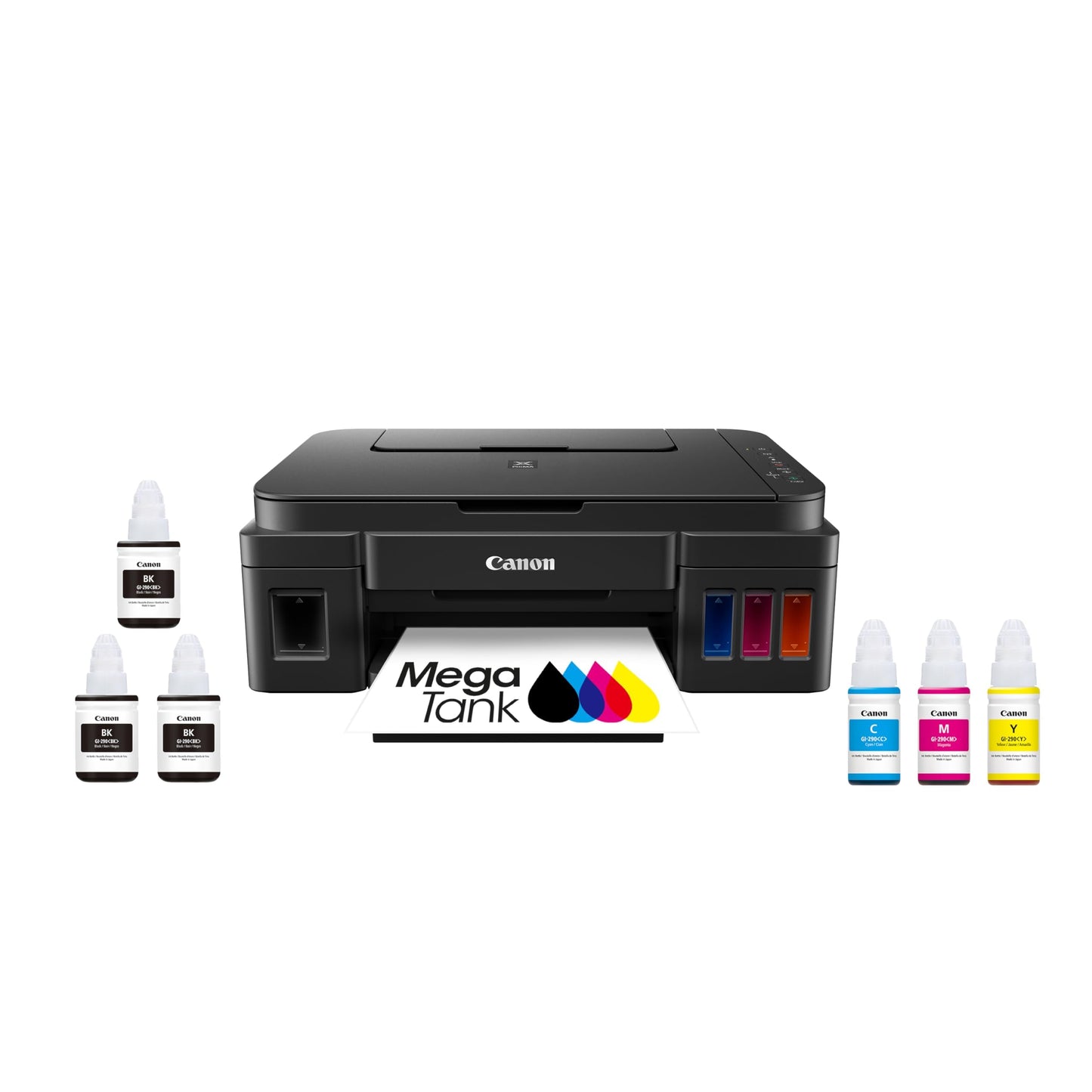 Canon G3200 All-In-One Wireless Supertank (MegaTank) Printer| Copier| Scanner| and Mobile Printing, Black, 6.5" x 17.6" x 13" (0630C002)