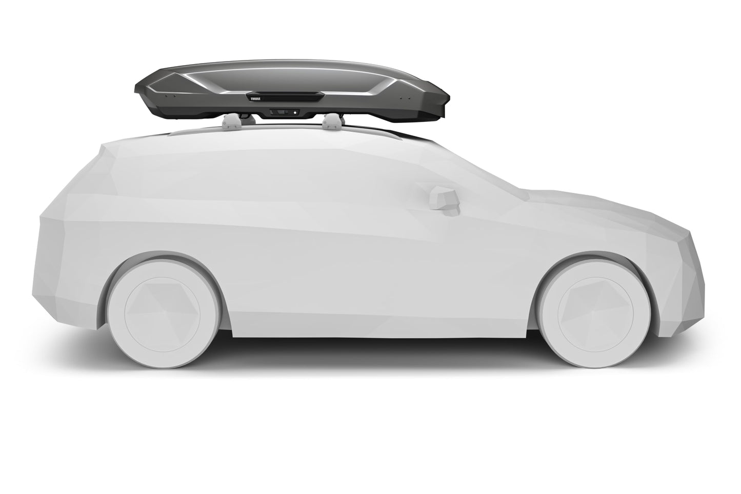 Thule Motion 3 XXL Rooftop Cargo Box - 21cu ft Vehicle Cargo Box - Tool-Free mounting System - One-Handed Open and Close - 165lb Load Capacity - Locks Included - Aerodynamic Design