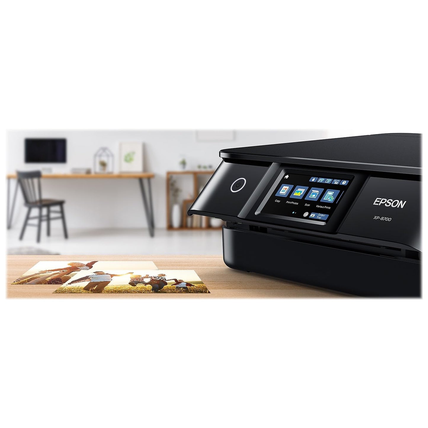 Epson Expression Photo XP-8700 Wireless All-in-One Printer with Built-in Scanner and Copier and 4.3" Color Touchscreen, Black