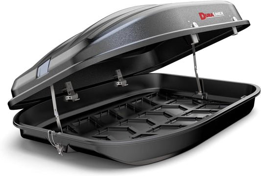 DuraLiner Rooftop Cargo Carrier for Cars/Trucks/SUV's - Waterproof Hard Shell Roof Top Mount Storage - Easy Installation - 10 Cubic Ft - Made in USA