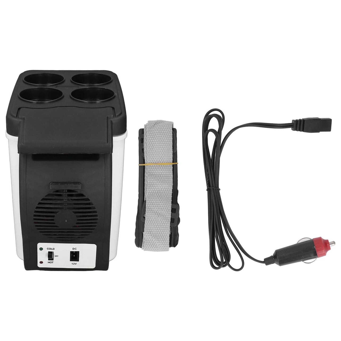 Car Refrigerator, 12V Mini Fridge Electric Cooler and Warmer for Car, 6 Liter Capacity, Portable Car Freezer Car Fridge Small Fridge for Car, RV, and Camping Use