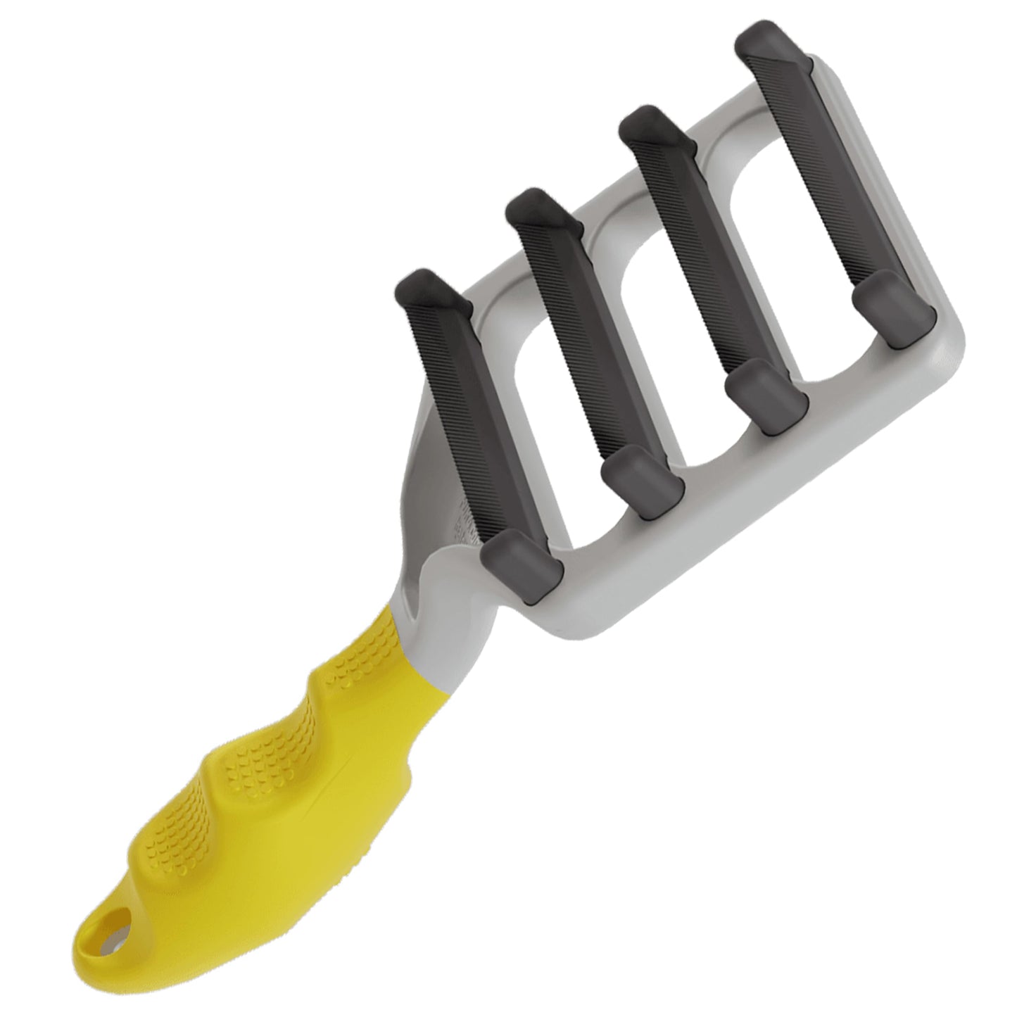 FUR4 deShedding Tool for Short Hair Cats - Innovative Cat Grooming Brush with 4 Composite Carbon Fiber Edges for Effective Fur Removal - Cat Hair Deshedder Brush for a Comfortable Grooming Experience