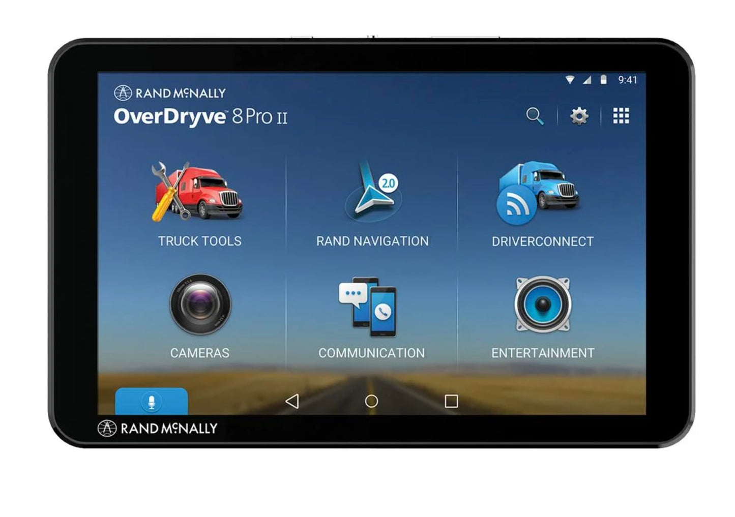 OverDryve 8 Pro II Truck GPS Navigation System with Connected Tablet, Professional Driver Navigation Device
