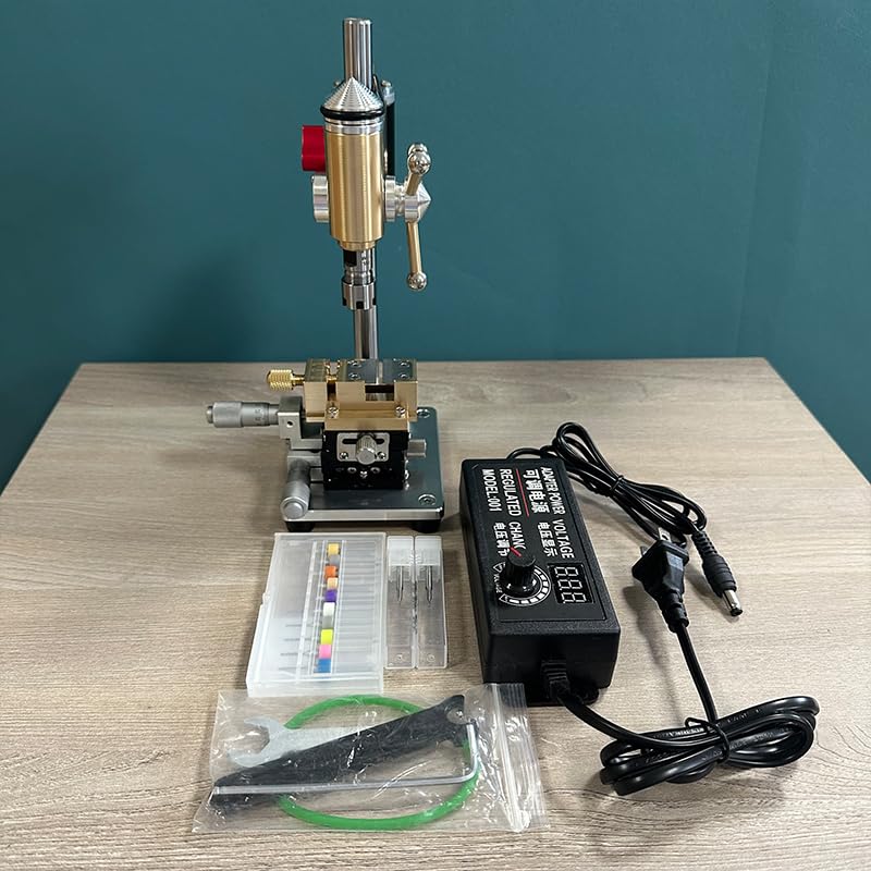 Mini Drill press, Precision Benchtop Drill Press, Watchmaker Tools Multifunction Precision Bench Crown Punch Remove Broken Screws from Movement Plate