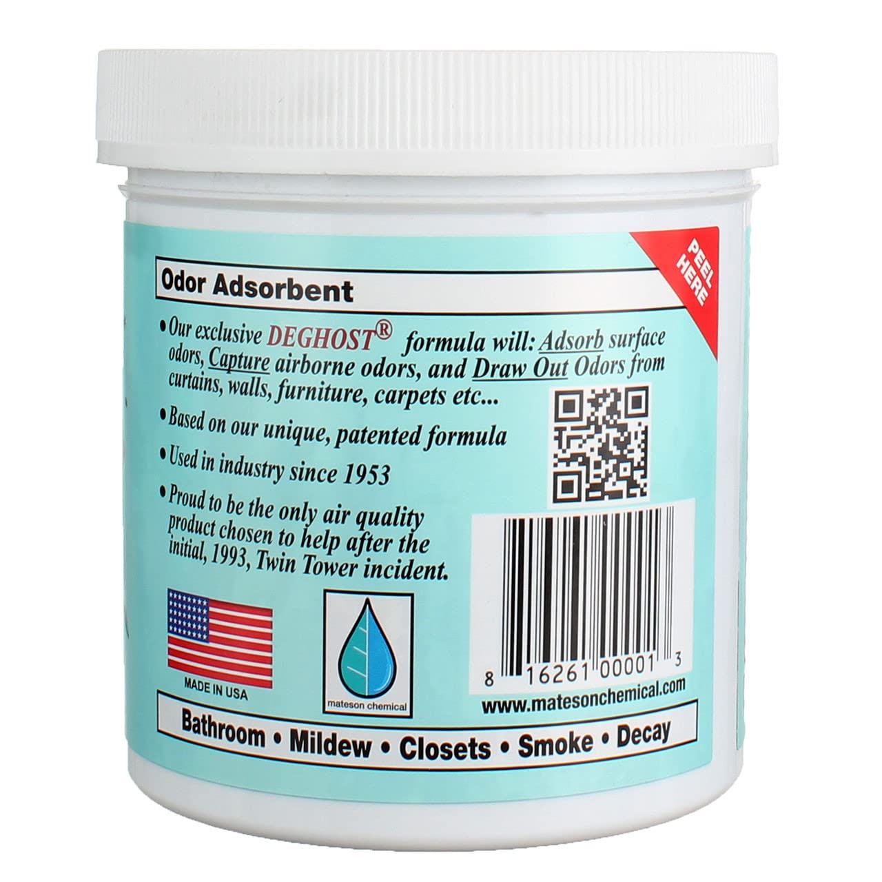 The Original Bad Air Sponge with Activated Charcoal- All Purpose Odor Neutralizer & Eliminator, 14oz (Pack of 12)