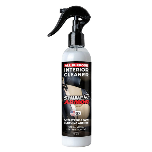 Car Interior Cleaner for Vehicle Detailing, Cleans and Protects Your Dashboard, Seats, Upholstery, Leather, Plastic, Vinyl, and More - 8 Fl Oz