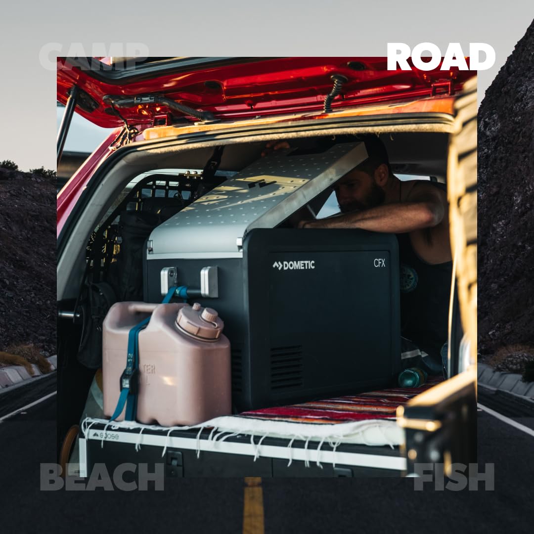 Dometic CFX3 100-Liter Portable Refrigerator and Freezer, Powered by AC/DC or Solar