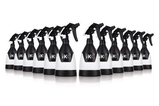 The Rag Company - iK Sprayers Multi TR Mini 360 - Trigger Sprayer; Perfect for Car Detailing; Ergonomic Comfort Grip; 360 Degree System to Spray in All Positions and Upside Down (0.6 Liters) (12-Pack)