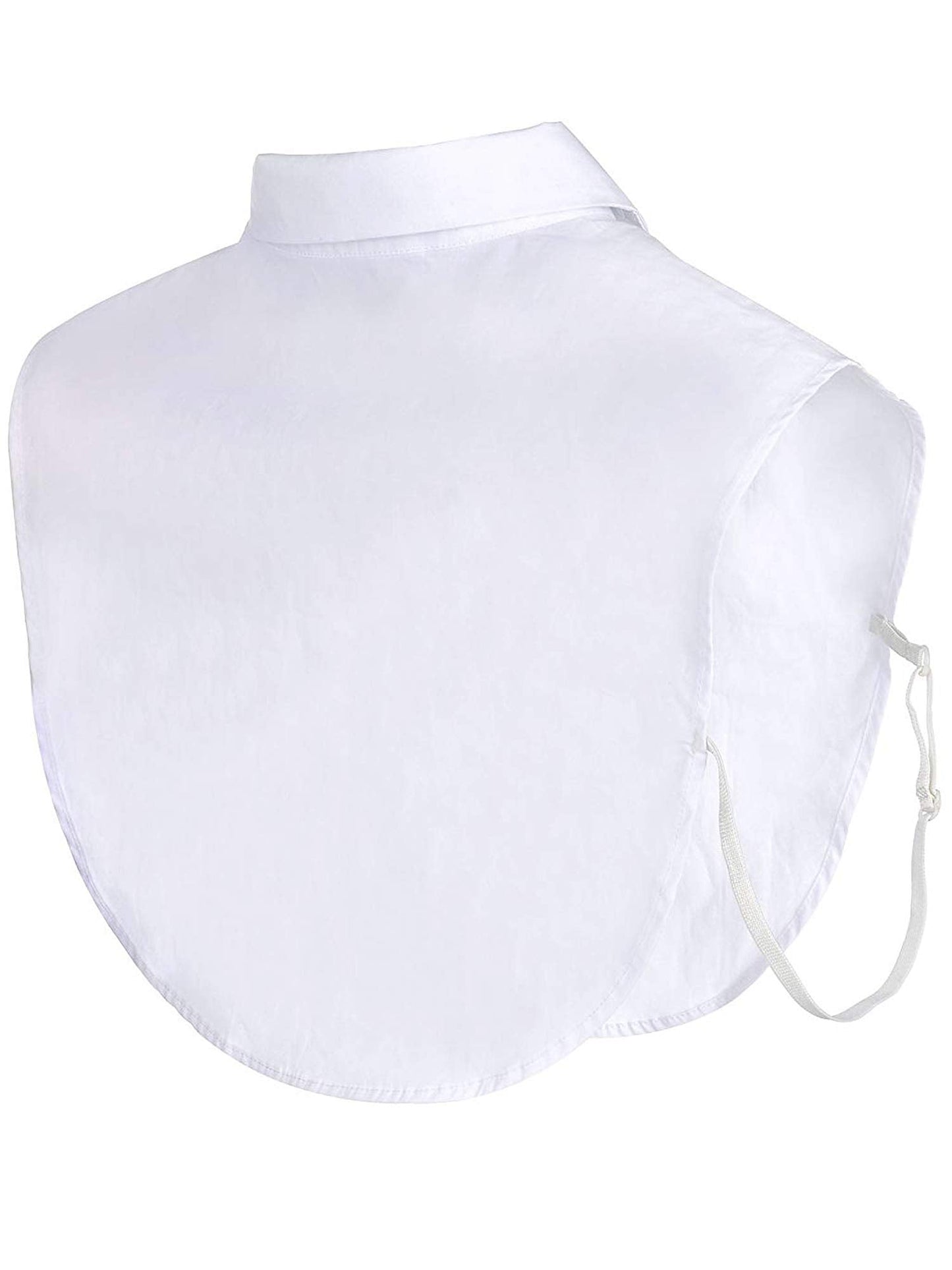 Tatuo 2 Pieces Fake Collar Detachable Collar for Women Shirts Dickey Half False Blouse Dickey(Medium,White)