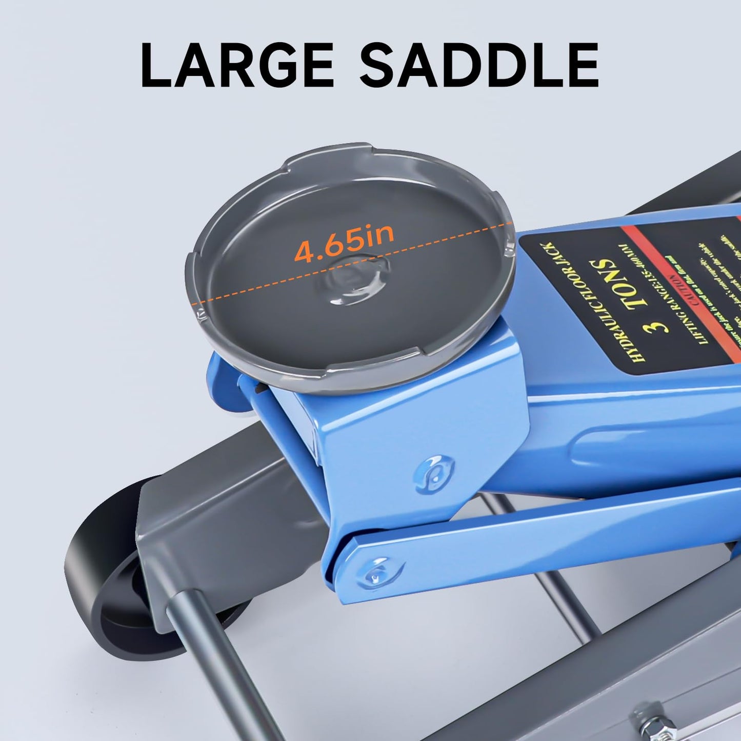 LARBANKE 3 Ton Floor Jack,Made of Durable Carbon Steel with Wheels for Secure Lifting,Fast Lift Floor Jack with Range of 5.31" to 18.11",Providing Stable Support for Various Cars