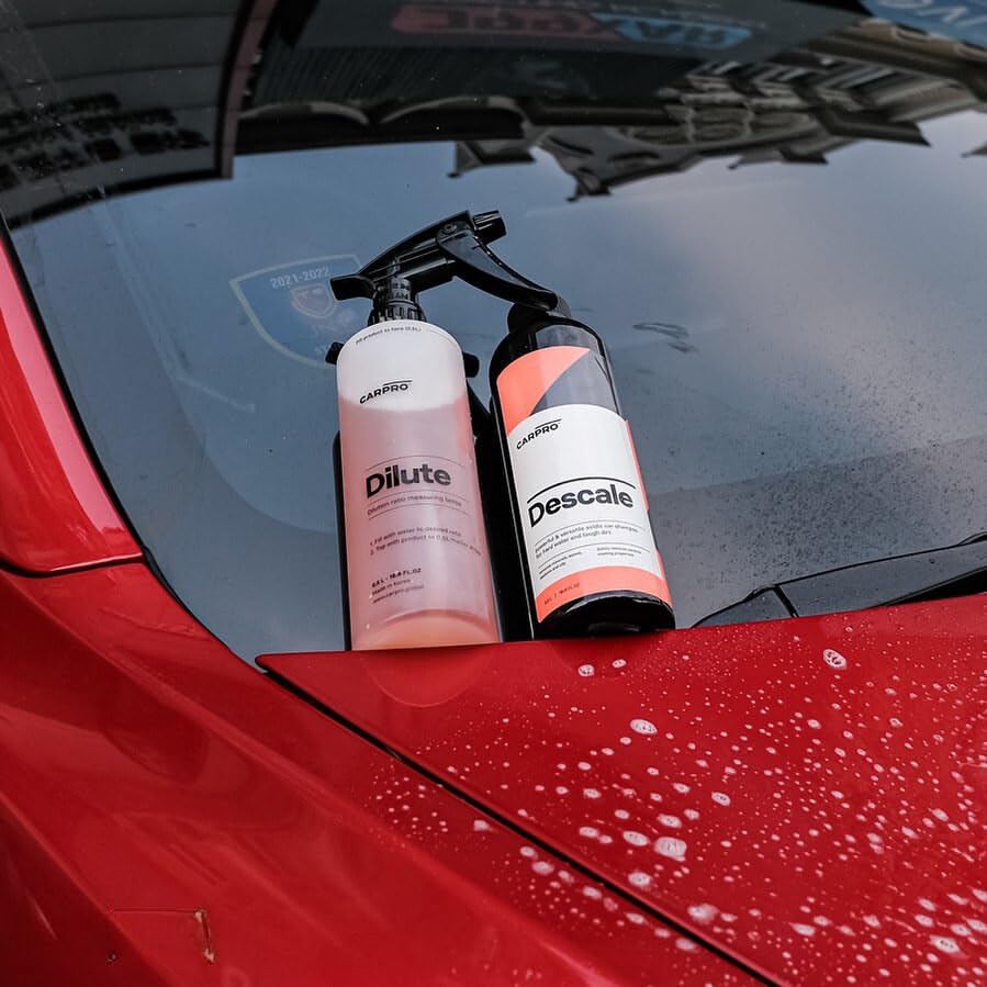 CARPRO Descale Acidic Car Shampoo Wash Concentrate, Removes Minerals, Waxes, Sealants & Oils - Gallon (135oz)