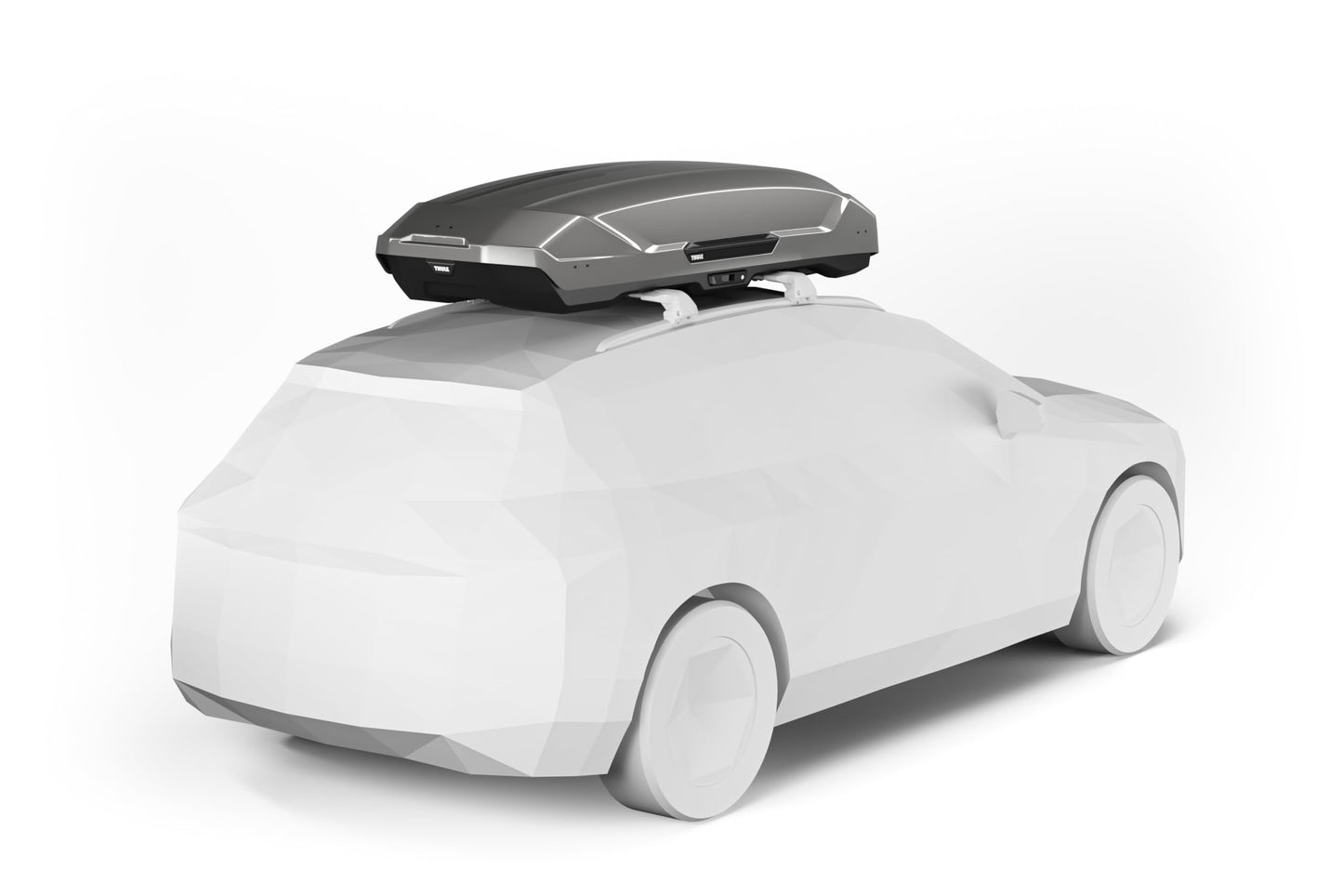 Thule Motion 3 XXL Rooftop Cargo Box - 21cu ft Vehicle Cargo Box - Tool-Free mounting System - One-Handed Open and Close - 165lb Load Capacity - Locks Included - Aerodynamic Design