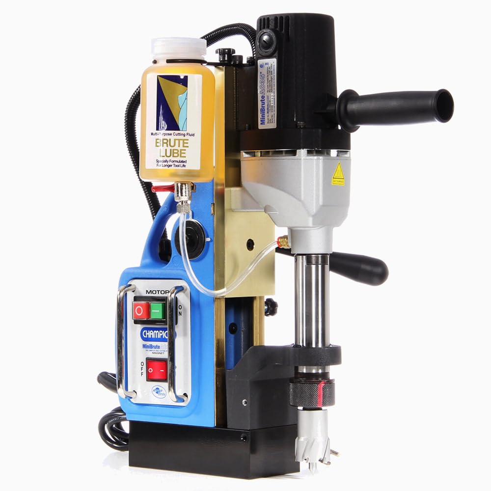 Champion Cutting Tool RotoBrute AC35 MiniBrute Lightweight, Portable Magnetic Drill Press: Up to 1-3/8" Diamater, 2" Depth of Cut