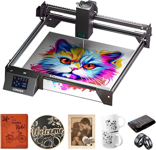 Longer RAY5 20W Laser Engraver,20000mW Output,32-bit Motherboard, 130W CNC Laser Cutter,App Offline Control, DIY Engraver Tool for Metal/Glass/Wood, Engraving Speed of 10000 mm/min