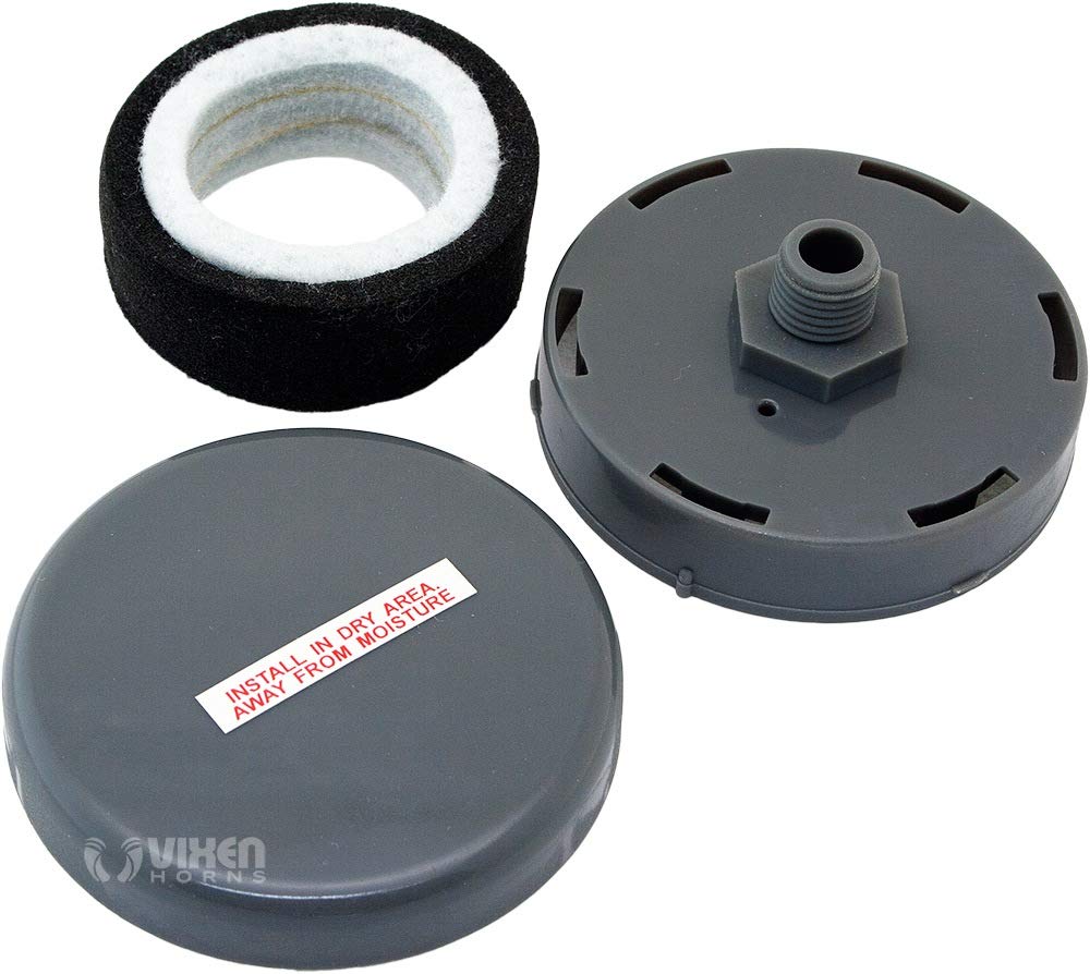 Vixen Horns Heavy Duty Onboard Air Compressor 150 PSI. Universal Replacement for Truck/Car Train Horn/Suspension/Ride/Bag kit/System. Fits All 12v Vehicles like Semi/Pickup Trucks VXC8801