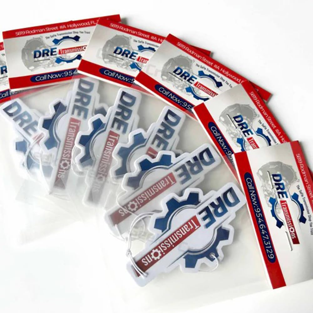 Custom Car Air Fresheners Picture Personalized Scents Air Freshener Car Deco Accessories Promotional Items with Business Logo/Text/Photo (Package: Header Card, 50pcs)