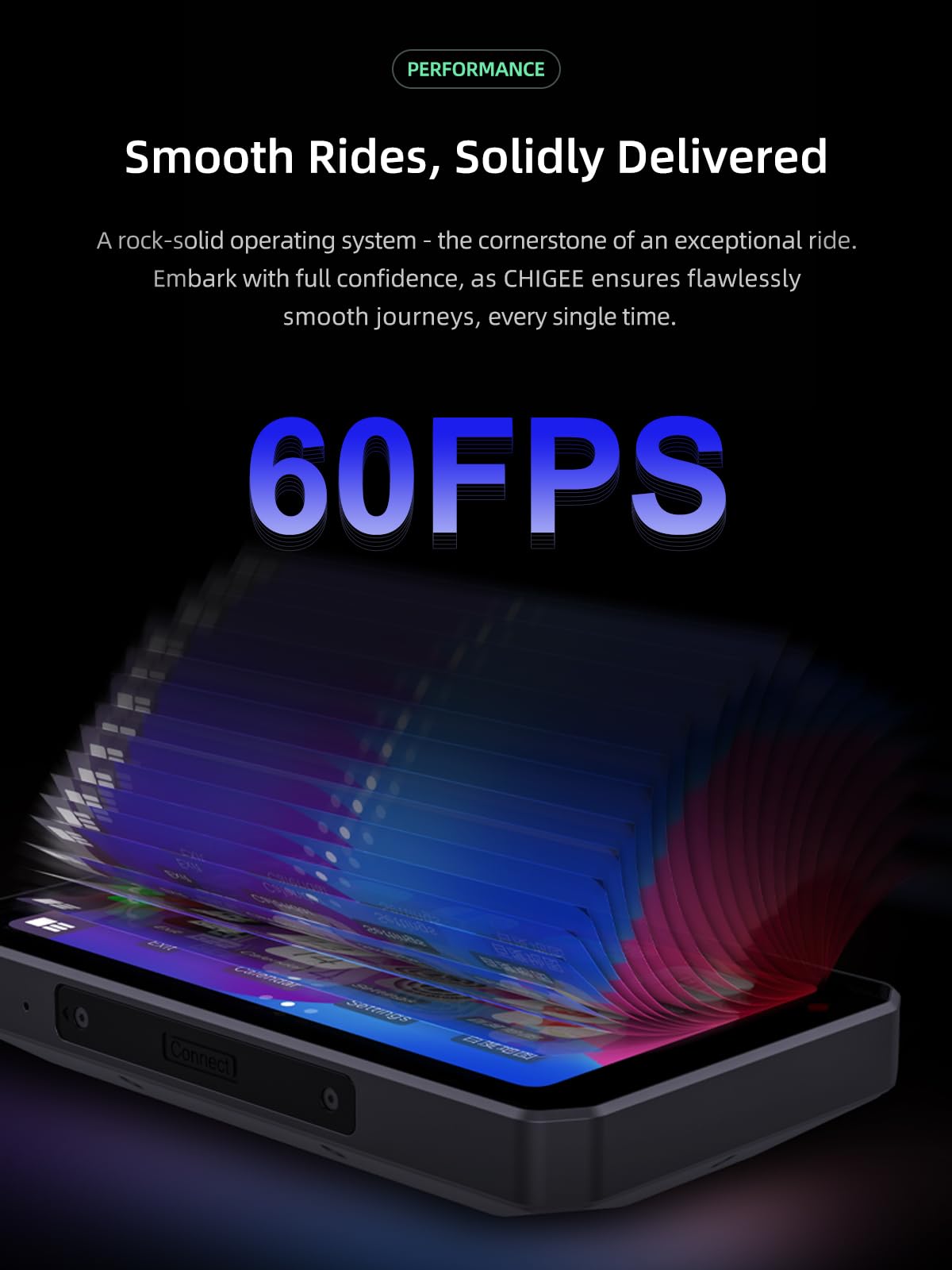 CHIGEE AIO-5Play Motorcycle Carplay Android Auto GPS Navigation System, 5" IPS LCD 60FPS, 5G Wi-Fi BT, IP68 Waterproof, Support Siri Google Assistant, Dedicated App