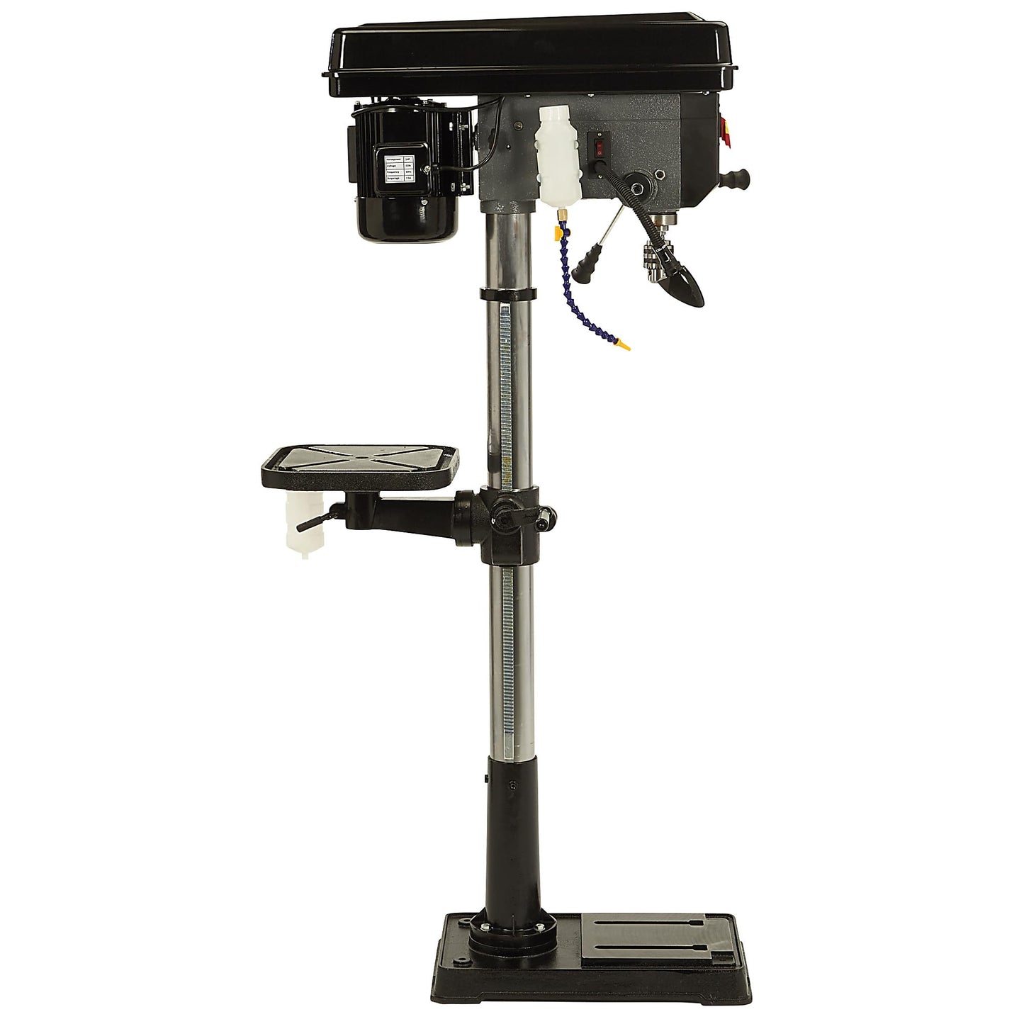 Klutch 17in. Floor Drill Press, 1 HP, 120 Volts, 5/8in. Chuck w/1in. Drilling Capacity, 45° Table Tilt