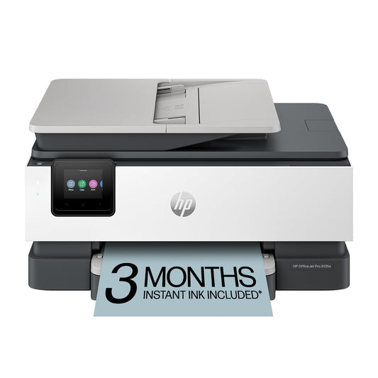 HP OfficeJet Pro 8135e Wireless All-in-One Color Inkjet Printer, Print, scan, copy, fax, ADF, Duplex printing Best-for-home office, 3 month Instant Ink trial included, AI-enabled (40Q35A)