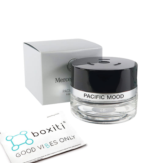 Boxiti Set – Pacific Mood for Mercedes Benz Air Freshener System, Genuine Perfume for Mercedes, Interior Cabin Fragrance for Mercedes Cars Equipped with Air Balance Package (P21) and Boxiti Wipe