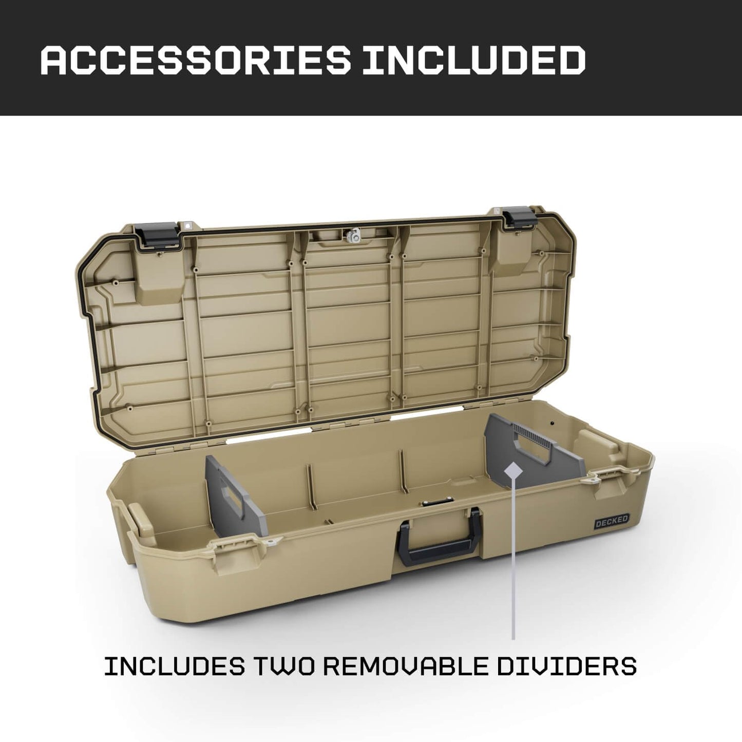 DECKED Honcho 80 D-co Case with Dividers - Desert Tan