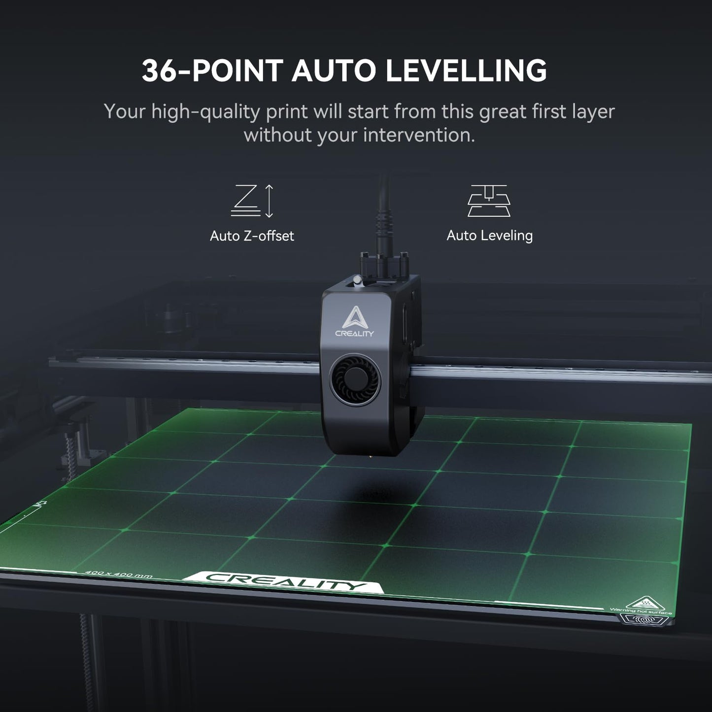 Creality Ender 5 Max 3D Printer with Auto Leveling, 400×400×400mm Large Build Volume, Max 700mm/s Speed, All-Metal Dual Gear Extruder, Multi-Printer Control Over WLAN