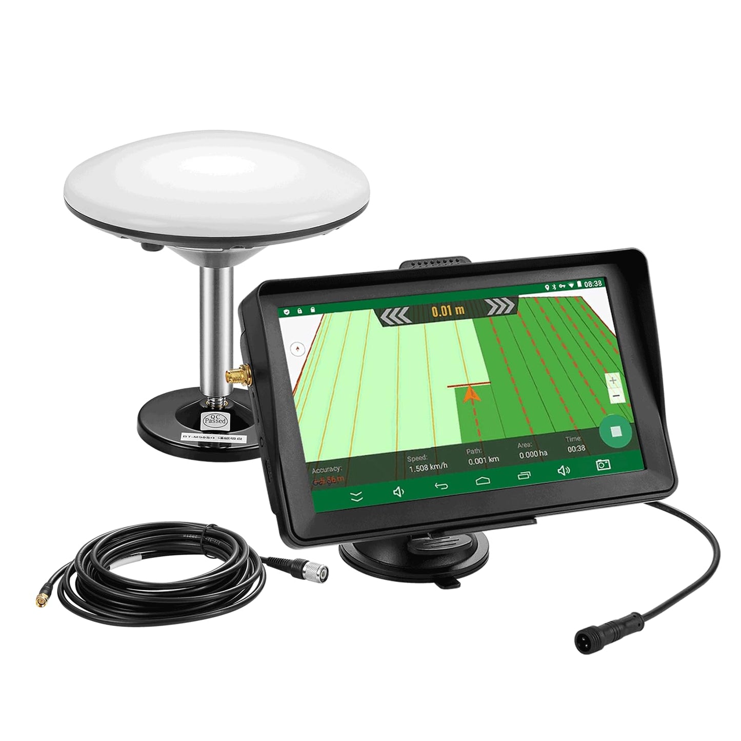 7-inch Tractor GPS Navigator for Agriculture, High-Accuracy GNSS Agricultural Navigator for Precision Farming – GPS Guidance System for Spraying, Plowing, and Sowing with Automatic Positioning