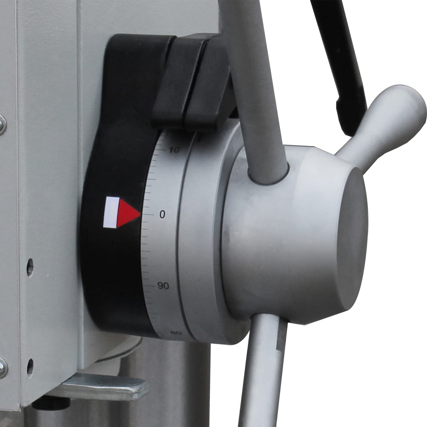 KAKA INDUSTRIAL Floor Drill Press, 0.9kW 220V 3-Phase Gear Head, 8-Speed (130-3200 RPM), Cast Iron Benchtop, 25mm GD-25 Steel Drilling and Milling, MT3 Taper, DRO Depth Control