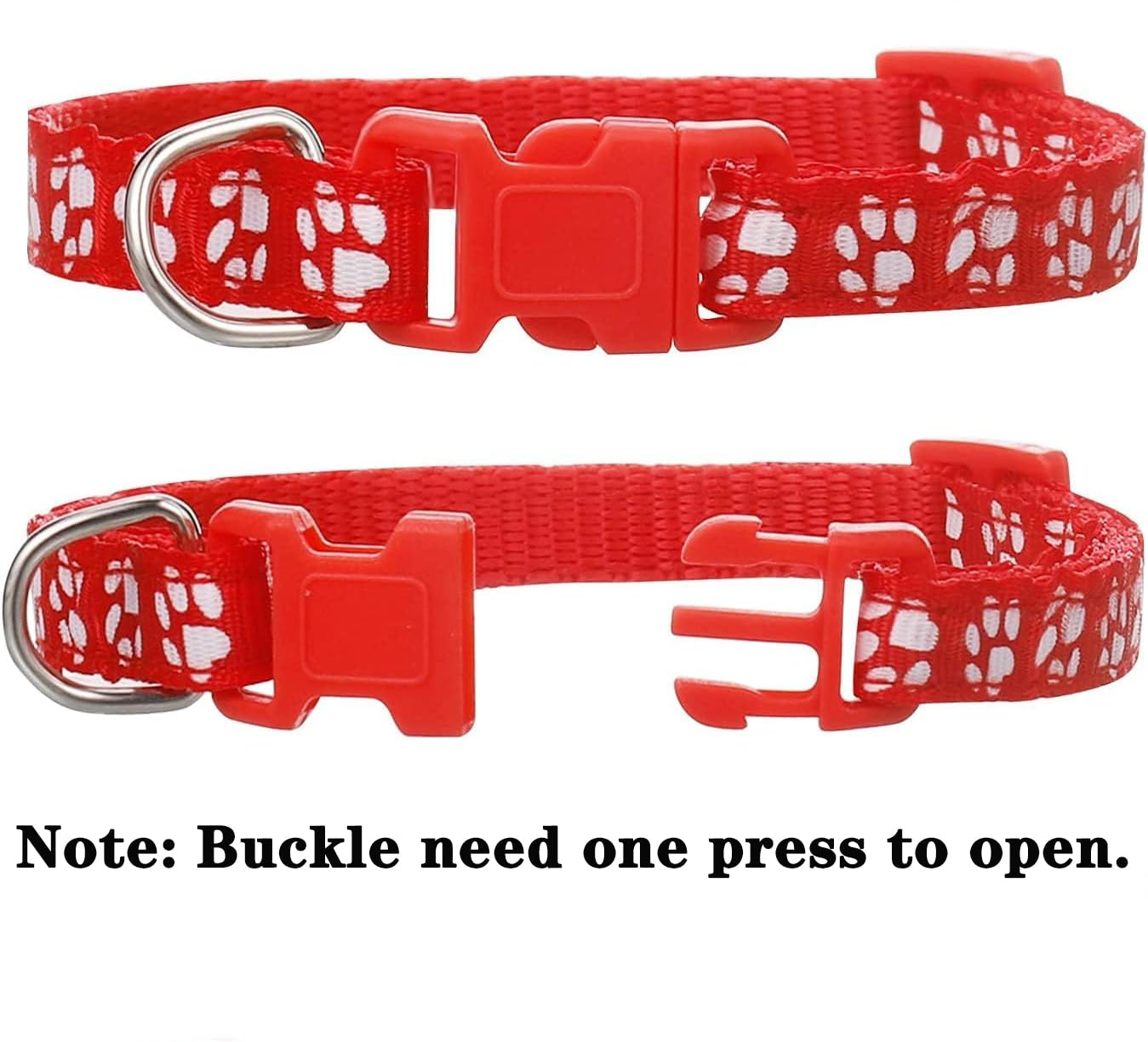 Chenkaiyang 12 Pack Puppy Collars for Litter, Adjustable Puppy ID Collars Soft Nylon Whelping Collars for Newborn Litter Pets