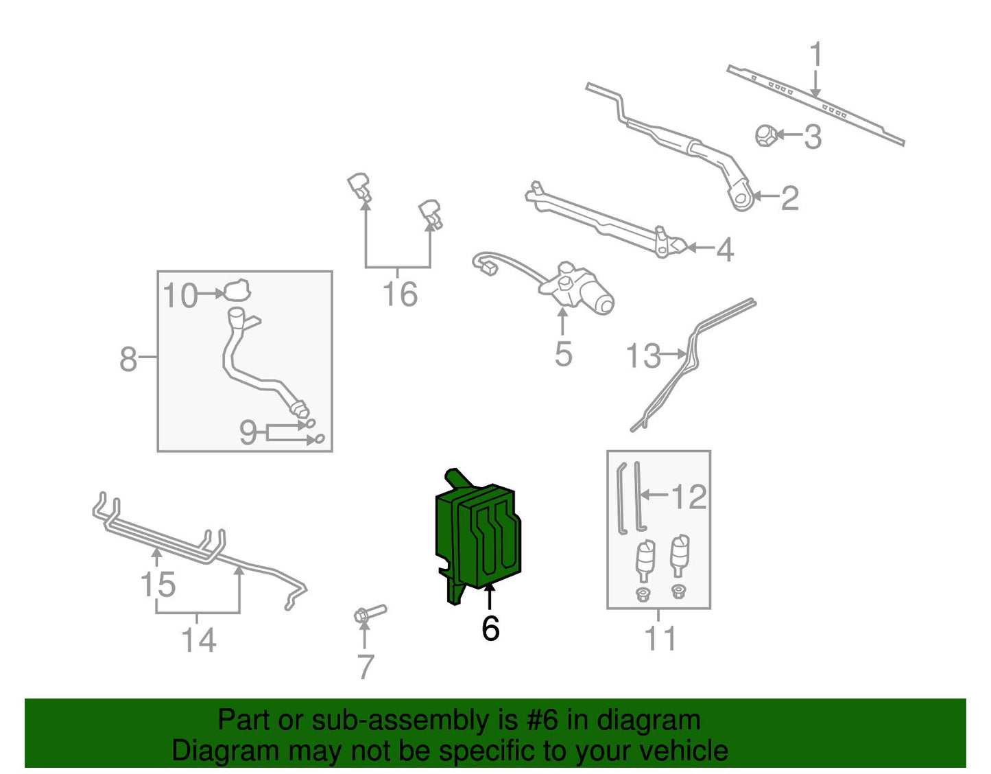 OEM NEW Windshield Washer Fluid Reservoir Tank 08-10 Vue 12-15 Captiva Sport
