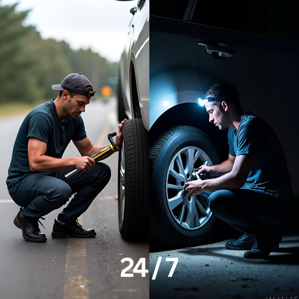 Car Jack Kit | Scissor Jack for Car 3 Ton (6,600 lbs) - Tire Jack Tool Kit | Portable, Ideal for SUV and Auto - Universal Kit with Lug Wrench | Heavy Duty Material