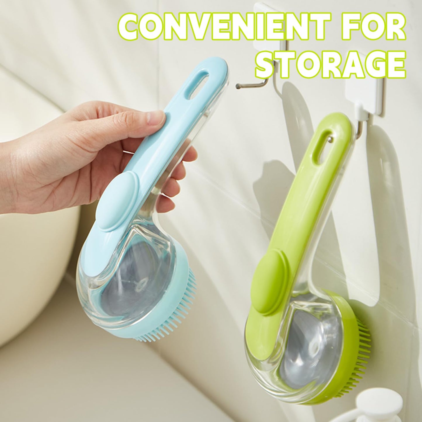 Pet Bath Brush,Dog Shampoo Brush Bubble Maker,New 2 in 1 Dog Bath Brush with Built-in Shampoo Dispenser,Bathing Dog Grooming Massage Brush for Showering Long and Short Haired Dogs and Cats(pink)