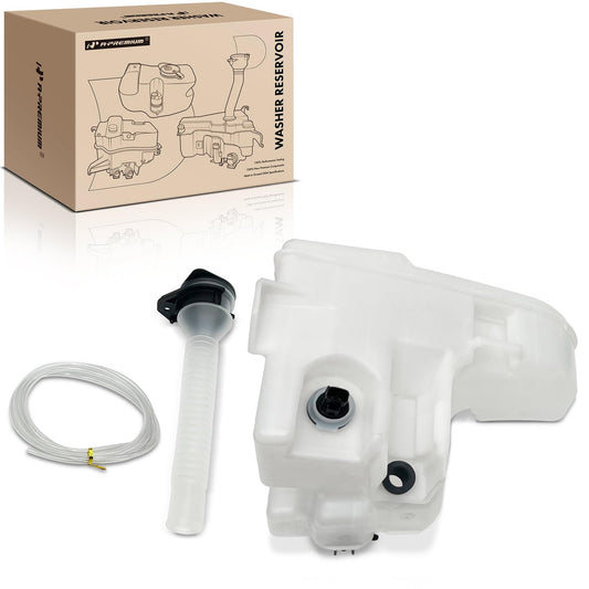 A-Premium Windshield Washer Reservoir Compatible with Select Lexus Models - IS250, IS350, IS F, GS300, GS350, GS430, GS450h, GS460, with (Washer Pump/Cap/Filler Neck/Hose/Bracket/Fluid Level Sensor)
