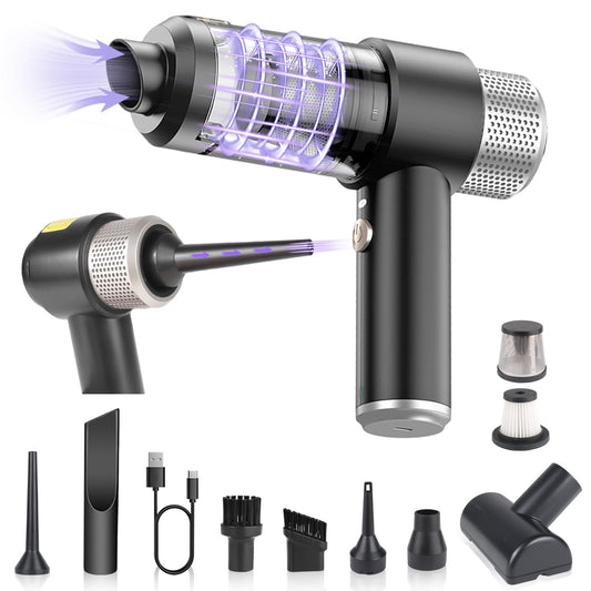 Handheld Car Vacuum Cleaner, Lightweight Vacuum Cleaner with Multi Nozzle, 16000Pa Powerful Suction with LED Light, Dual Filter, Portable Cordless Mini Handheld Car Vacuum for Home, Pets, Offices