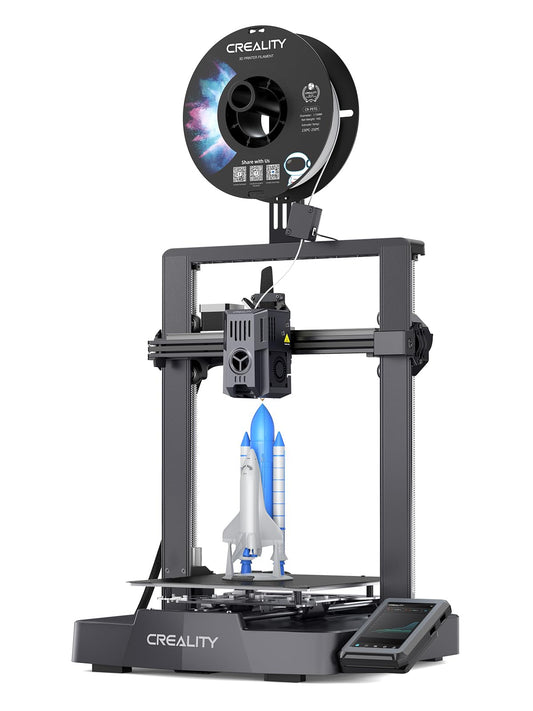 Creality Ender-3 V3 KE 3D Printer, 500 mm/s High-Speed Printing with Auto-Leveling, Sprite Direct Extruder Supports 300℃ Printing, Ultra-Smooth and Stable, 220×220×250 mm Print Volume