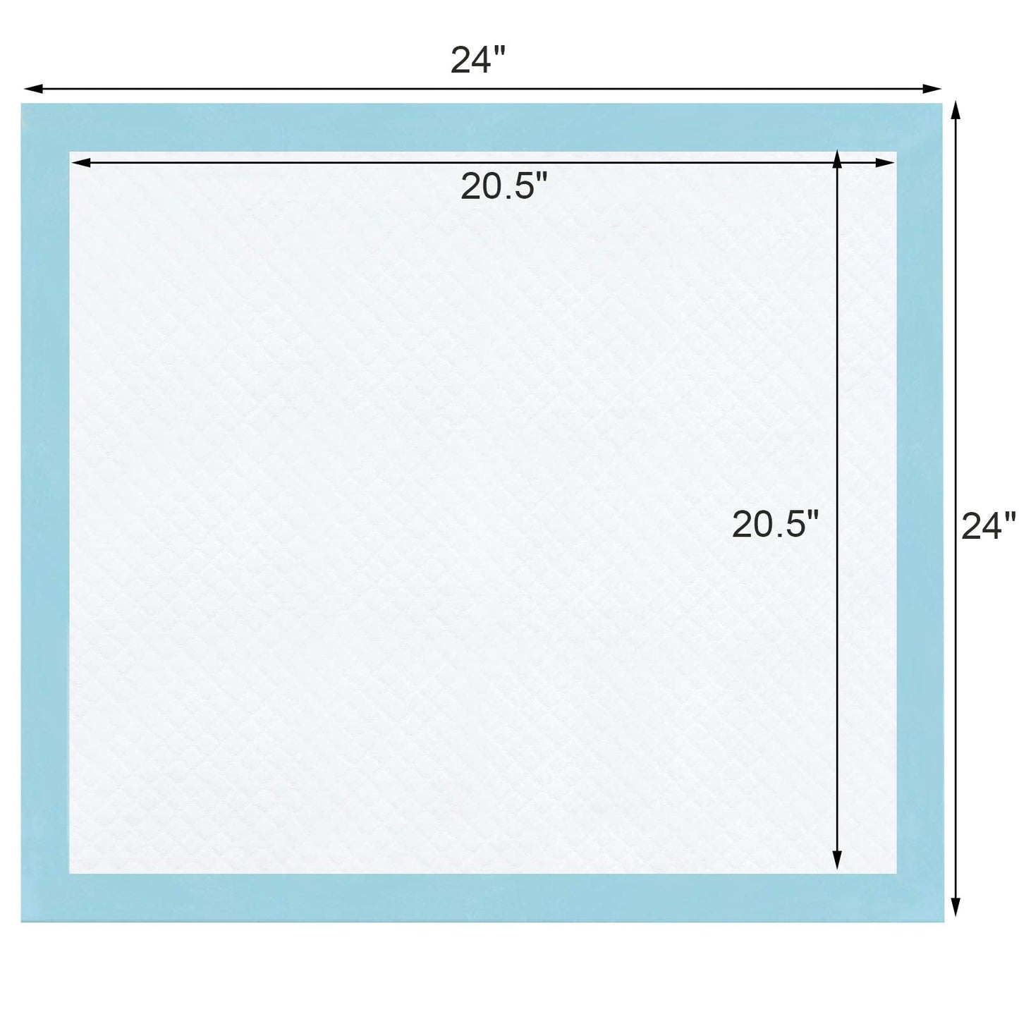 BESTLE Large Pet Training and Puppy Pads Pee Pad for Dogs 24"x24"-80 Count Super Absorbent & Leak-Proof