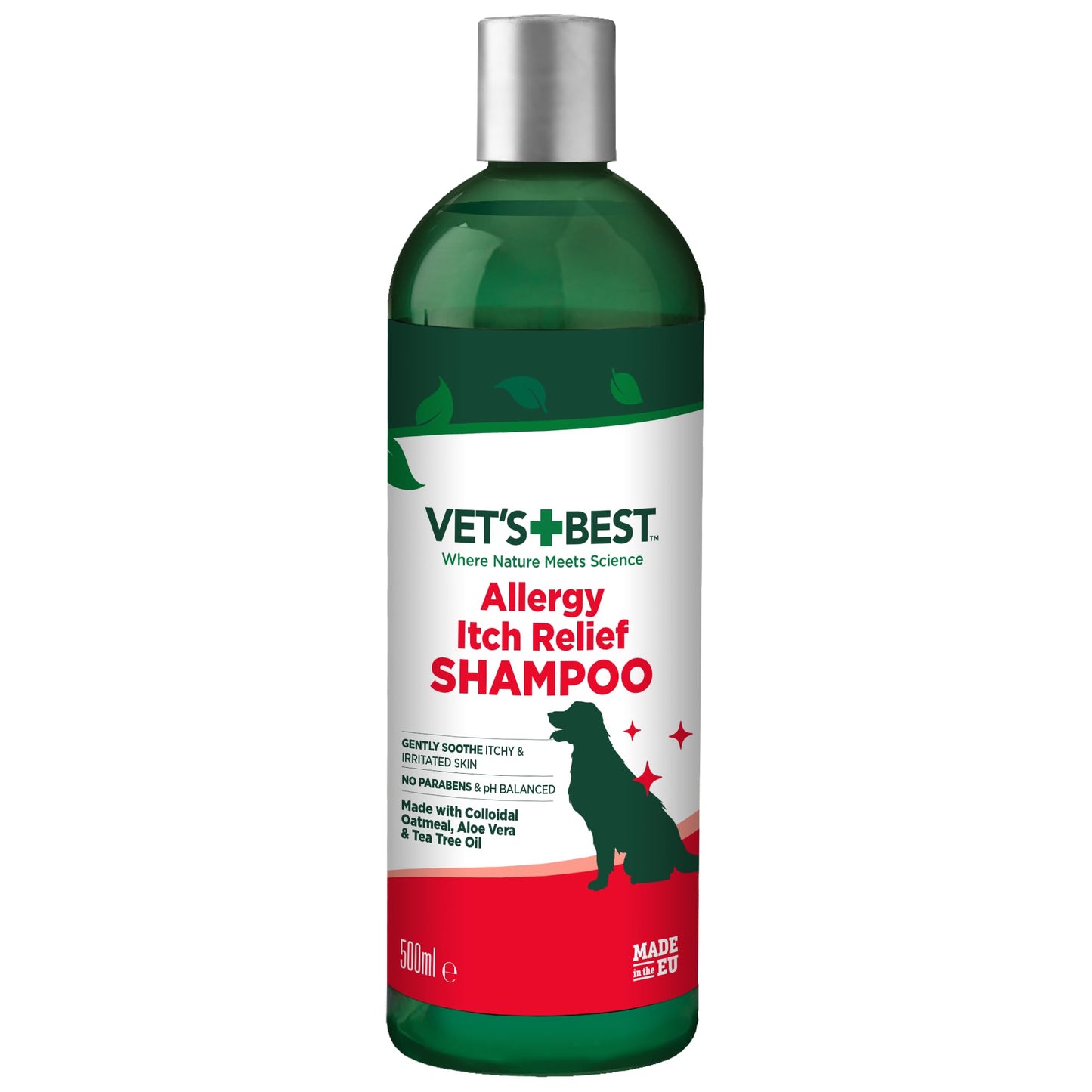 Vet's Best Allergy Relief Dog Shampoo – Oatmeal and Aloe Formula for Itchy Skin and Seasonal Allergies – Soothing Anti-Itch Shampoo for Dogs with Dry, Sensitive Skin – 16 oz