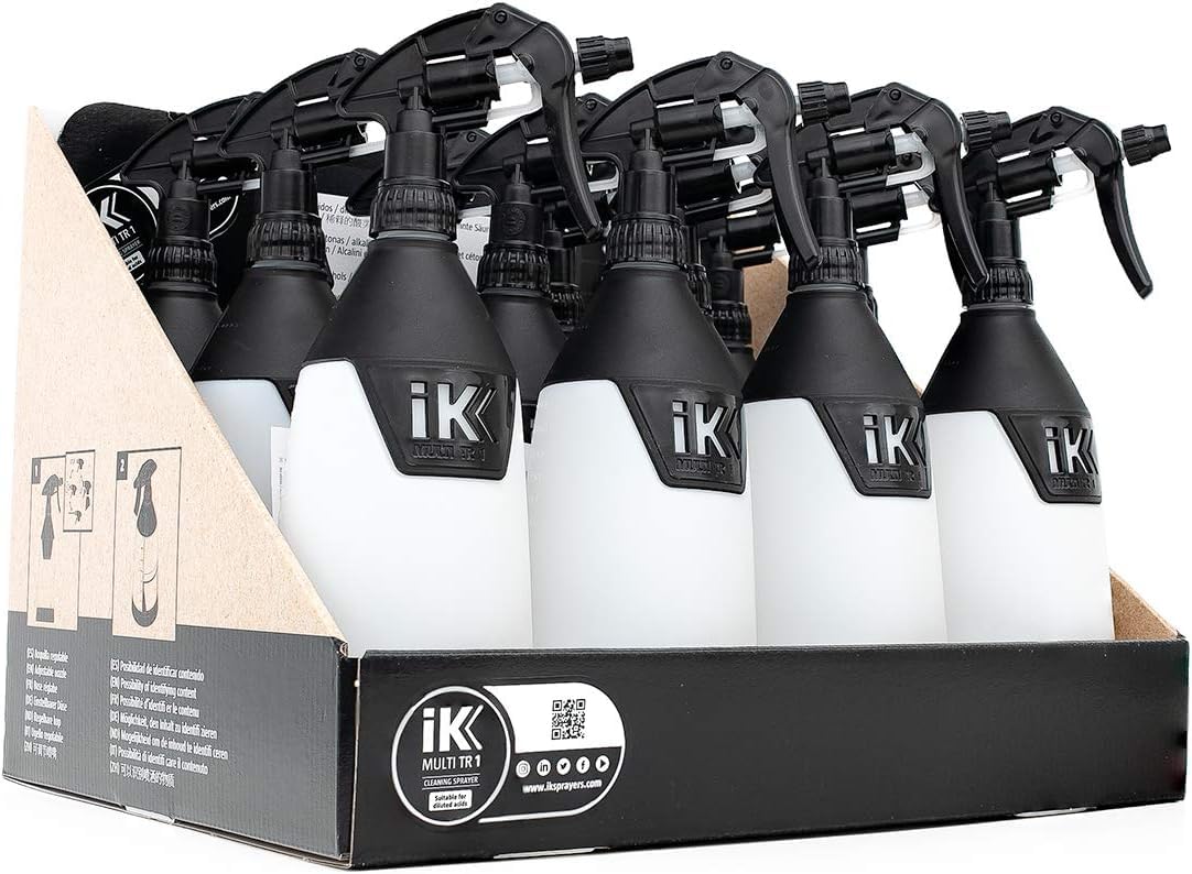 IK Sprayers Multi Trigger 1 (Multi TR 1) Sprayer 12 Pack Bundle with Keychain - Spray Detailer for Vehicle Detailing, Cleaning, and Maintenance