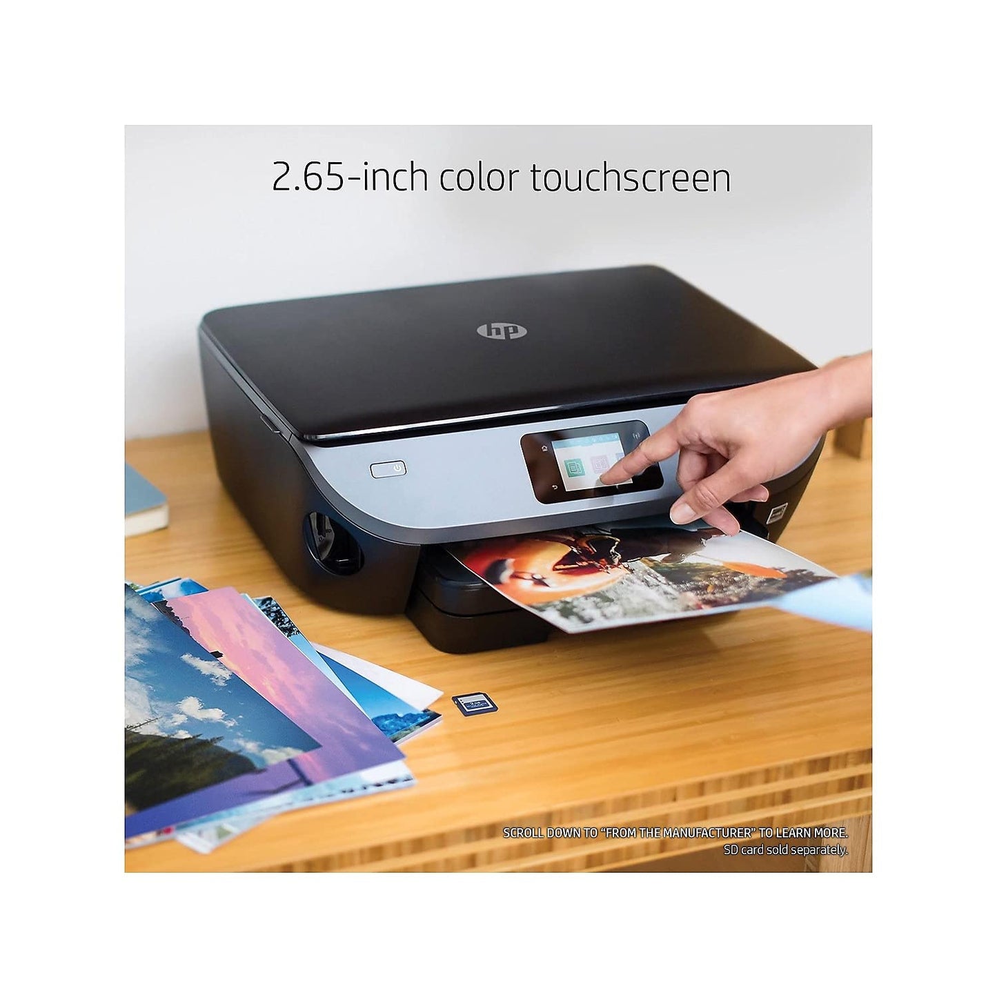 HP ENVY Photo 7155 All-in-One Color Photo Printer with Wireless Printing, HP Instant Ink, Works with Alexa (K7G93A)
