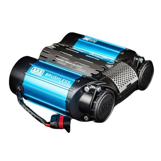 ARB CKBLTA12 12V Brushless Air Compressor Premium Twin Motor On Board boasts 1.5X in output. Ideal for faster tire inflating time and 4x4 off road adventures - 2025 Launched