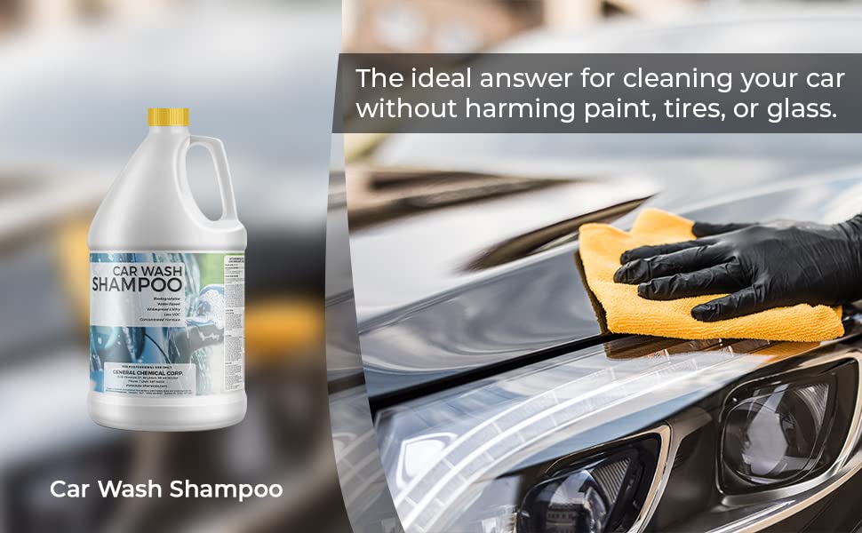 AutoGeneral Car Wash Shampoo - Concentrated Automotive Shampoo for Efficient Deep Clean & Shine of Car Exterior - Pre-Wax Wash For Auto Detailing - Foaming Soap - pH Balanced & Low VOC - 5 Gallon