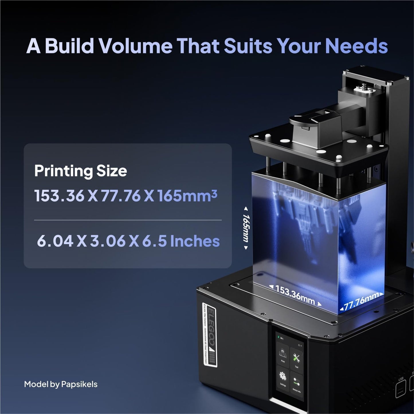 ELEGOO Mars 5 Ultra Resin 3D Printer, 7" 9K Mono LCD Resin Printer with High-Speed Printing 150mm/h, AI Smart Camera, WiFi-Transfer, Auto-Leveling, Printing Size of 6.04 x 3.06 x 6.49 inch