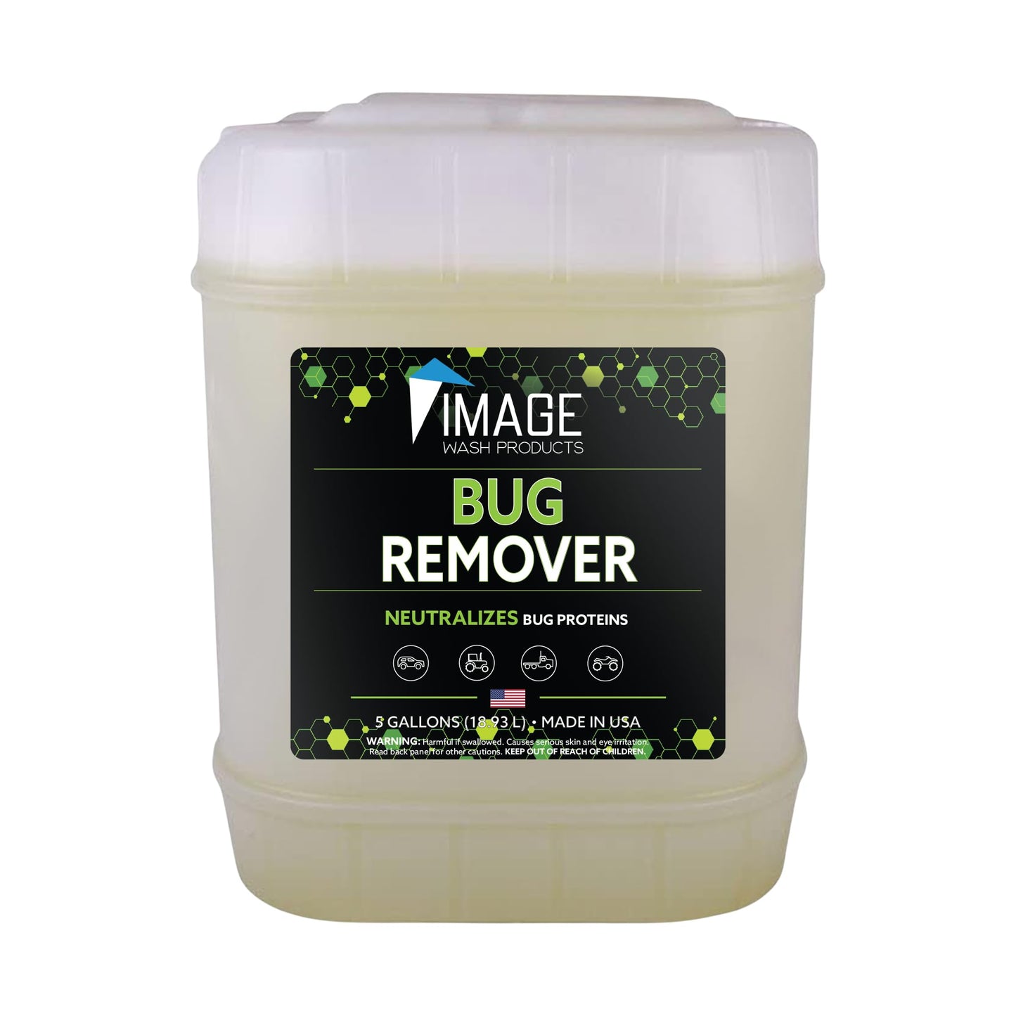 Image Wash Products Bug Remover – (5 Gallon) Best Bug Remover for Cars/Truck Exterior | Bug Cleaner for Vehicles, Car Bug Remover Spray, Bug Off Car Cleaner, Bug Wash for Cars