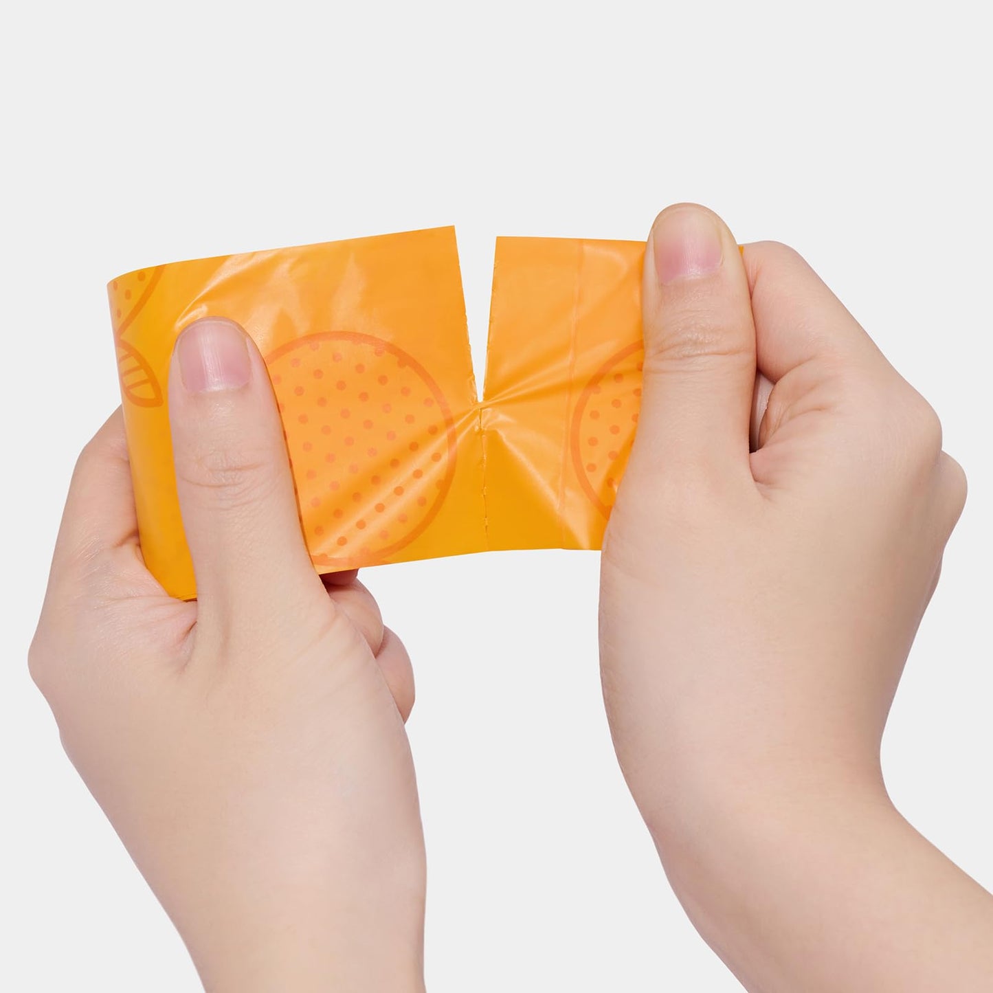 VETRESKA Dog Poop Bag Dispenser with Citrus Scented Waste Bags, Leak Proof, Extra Thick and Large Pet Poop Bags for Walking Dog and Cats Litter, 1 Count Holder and 105 Bags, Orange