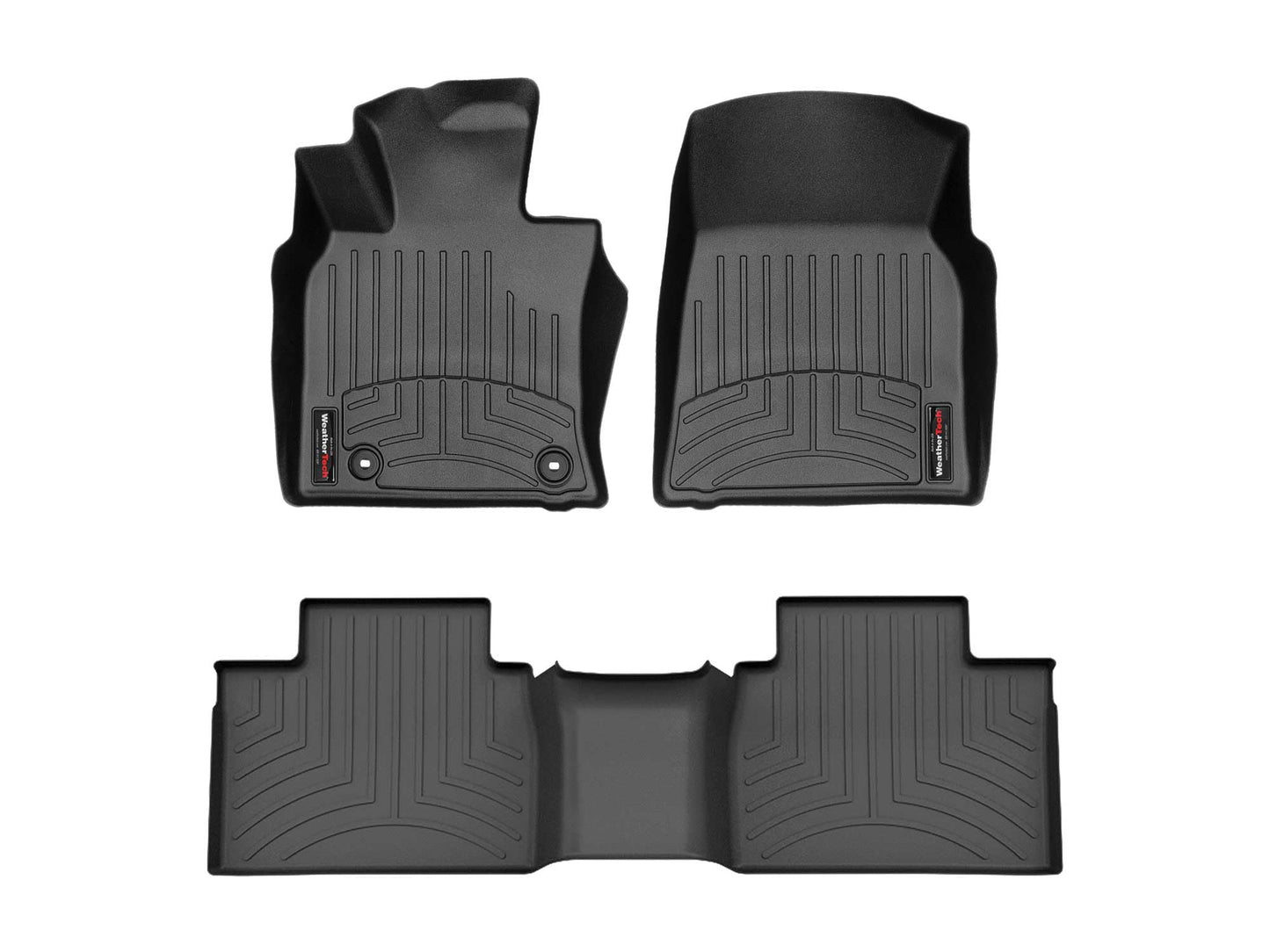 WeatherTech Custom Fit FloorLiners for Toyota Camry - 1st & 2nd Row (441230-1-4), Black