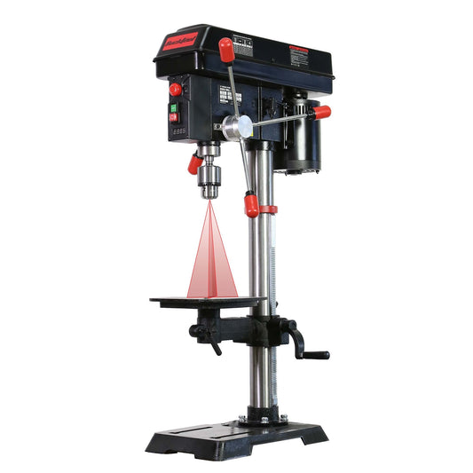 BUCKTOOL 12 INCH 6.2A Professional Bench Drill Press, 3/4HP Powerful Benchtop Drill Press, Variable Speed Drill Press with IIIA Laser and Work Light